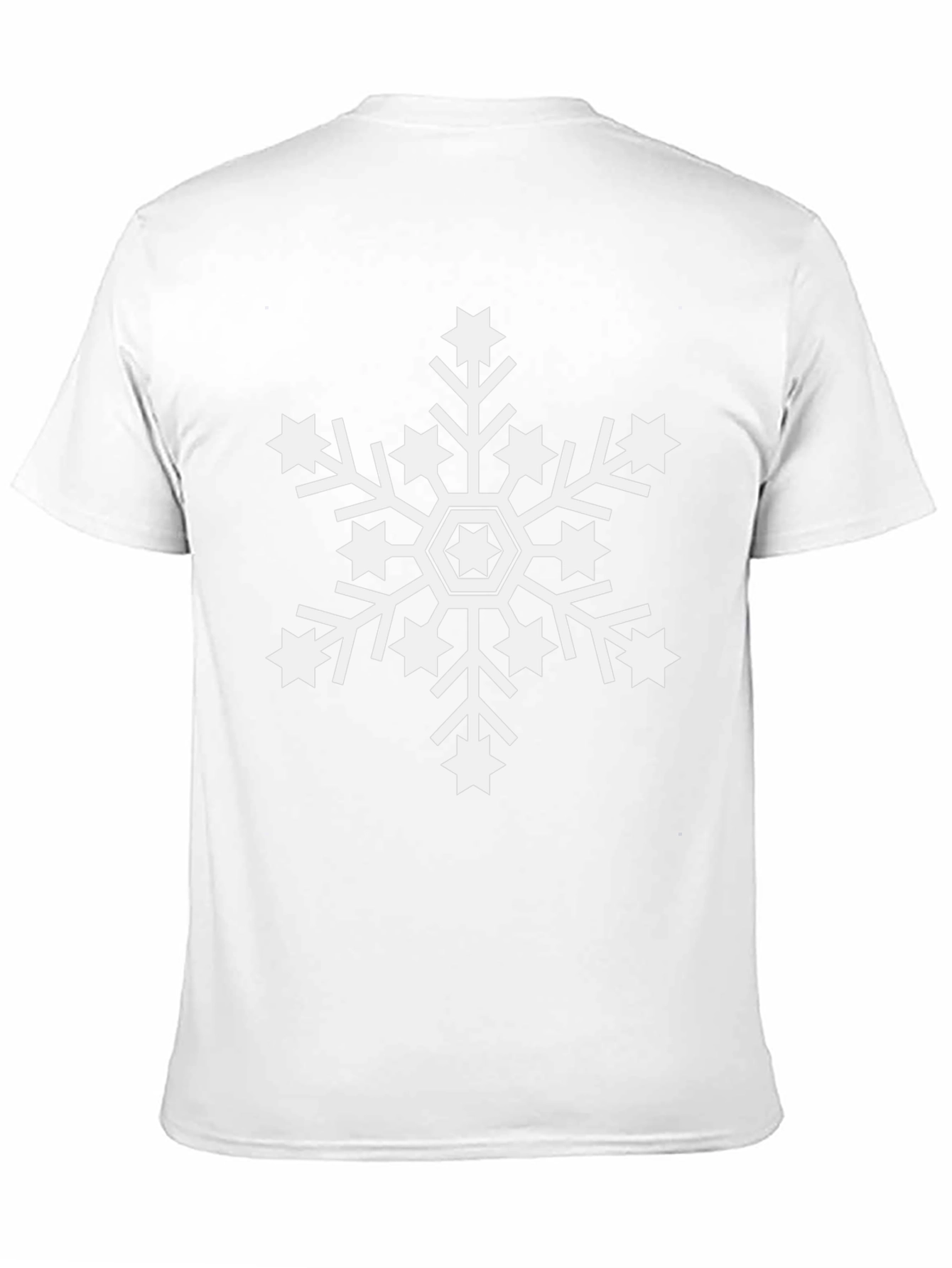 Snowflake Graphic Tee - Black Cotton Blend