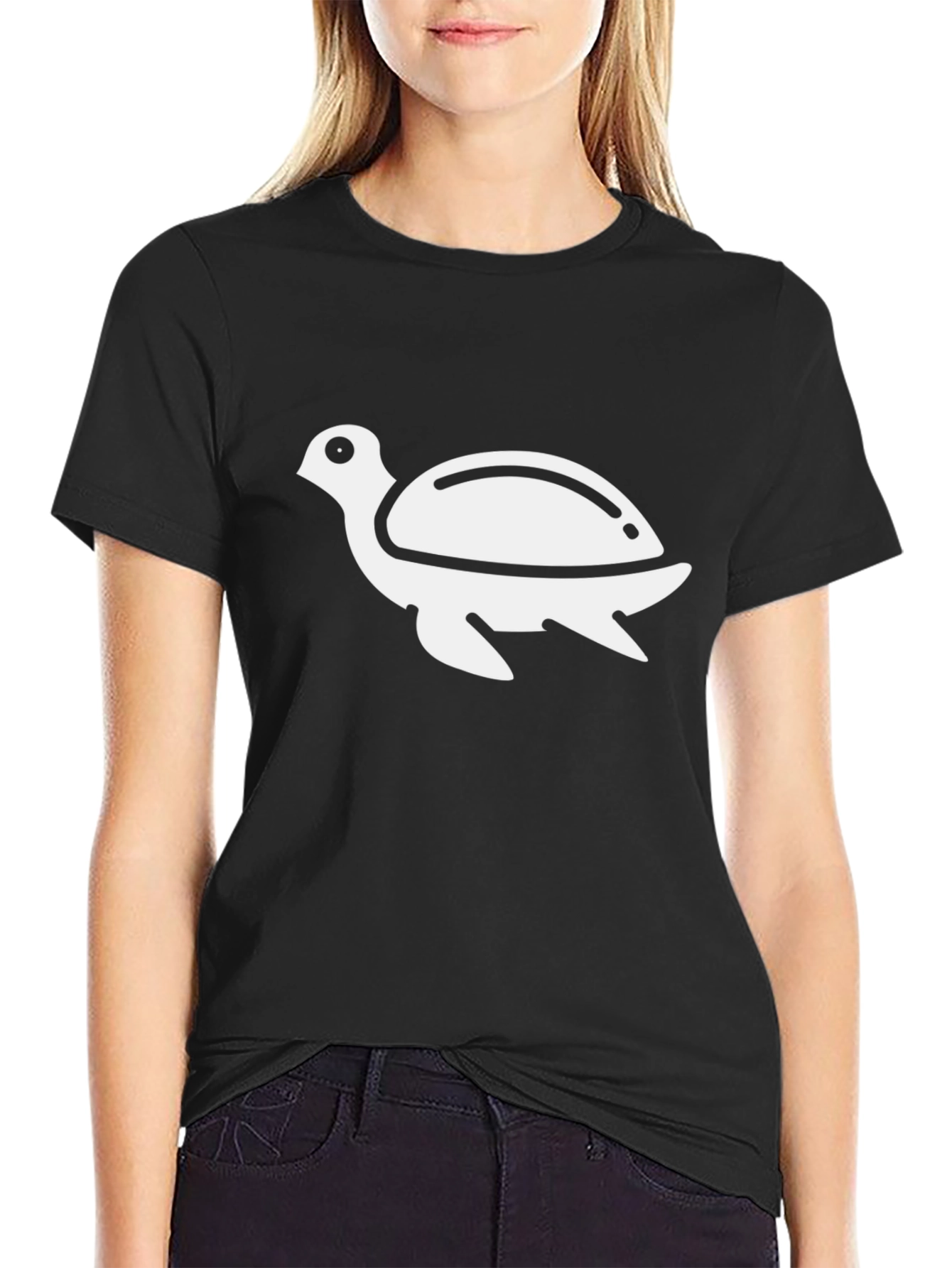 Black Turtle Graphic T-Shirt