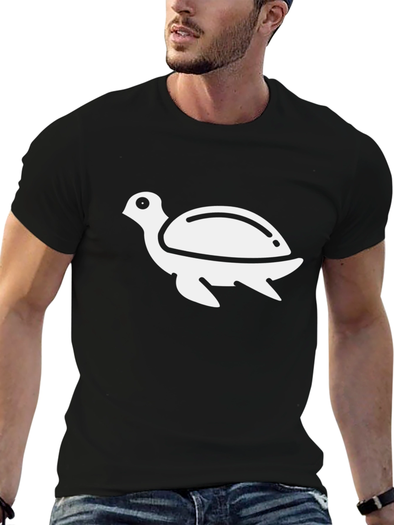 Black Turtle Graphic T-Shirt