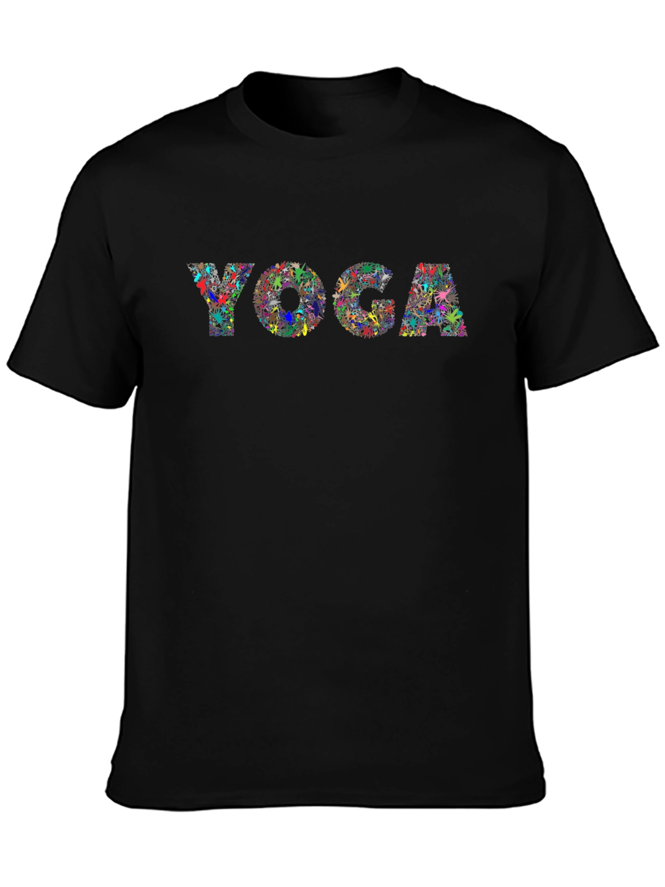 Yoga Graphic T-Shirt - Black Cotton Tee