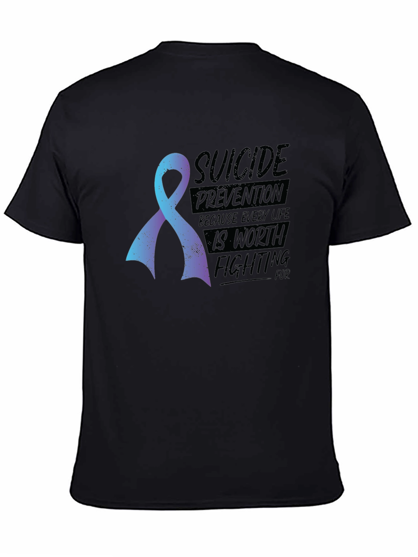 Suicide Prevention Awareness Ribbon Graphic T-Shirt