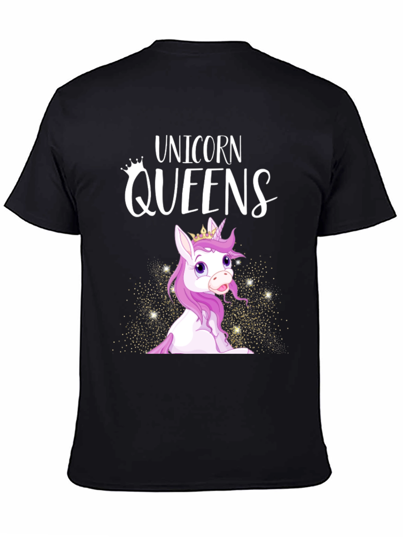 Unicorn Queens Graphic T-Shirt - Black