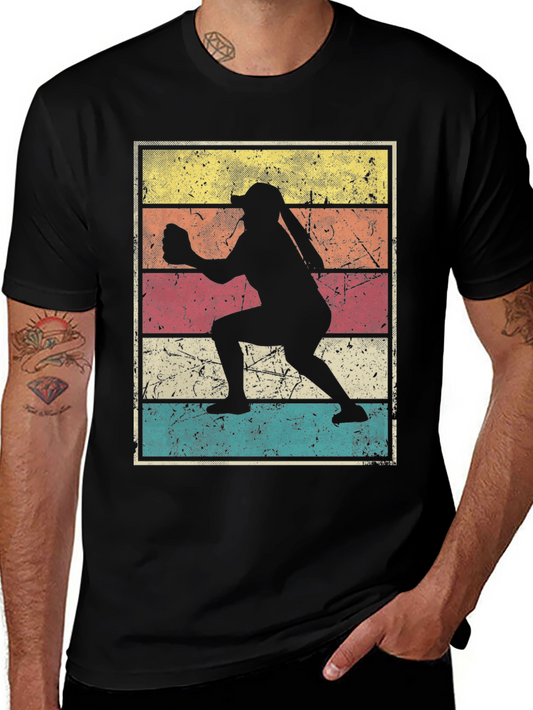 Vintage Softball Player T-Shirt