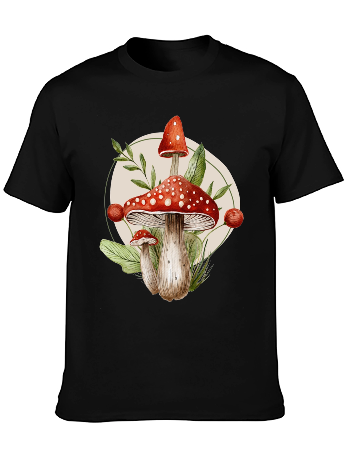Mushroom Graphic Tee - Nature Inspired Print