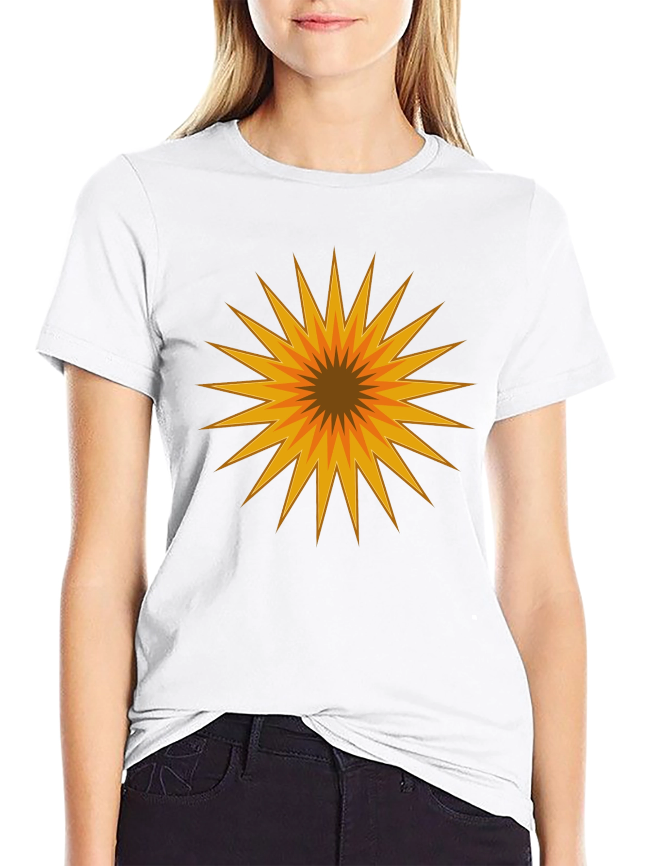Starburst Graphic Tee - Bold Geometric Design