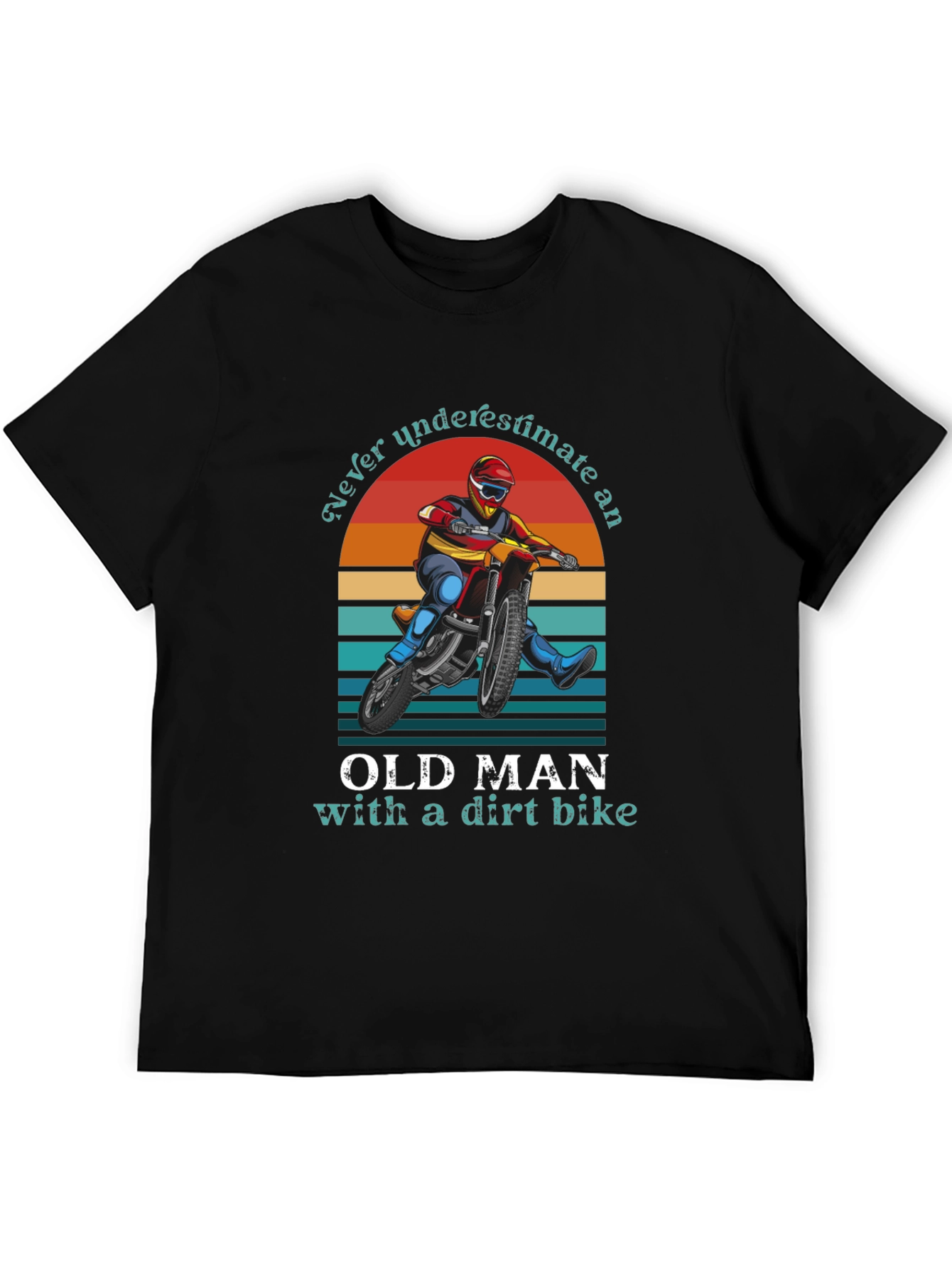 Old Man Dirt Bike Graphic Tee