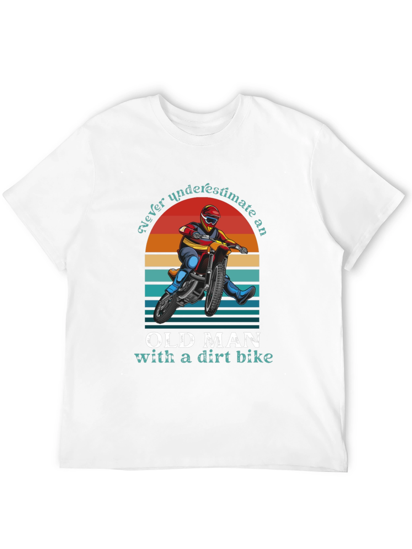 Old Man Dirt Bike Graphic Tee