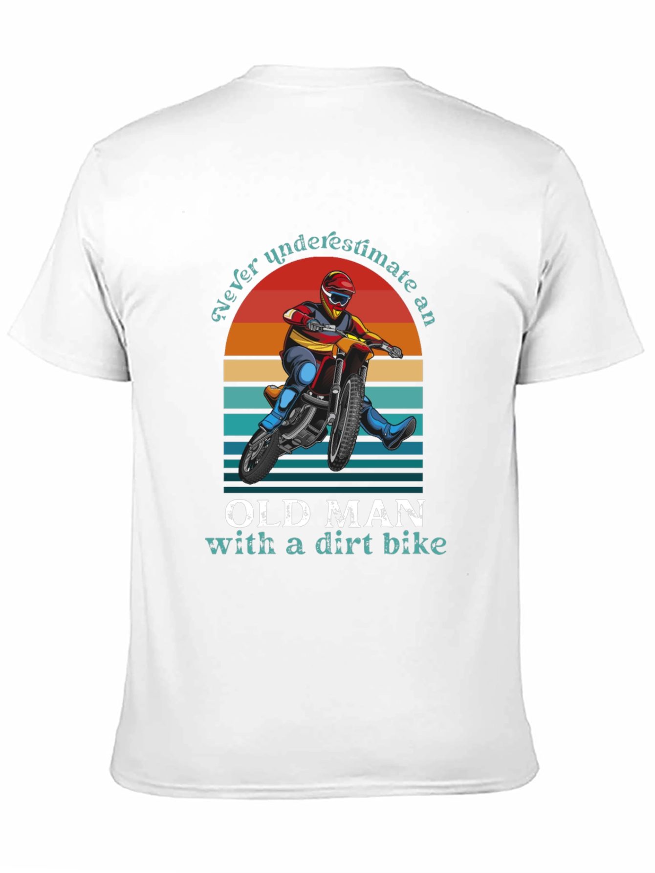 Old Man Dirt Bike Graphic Tee