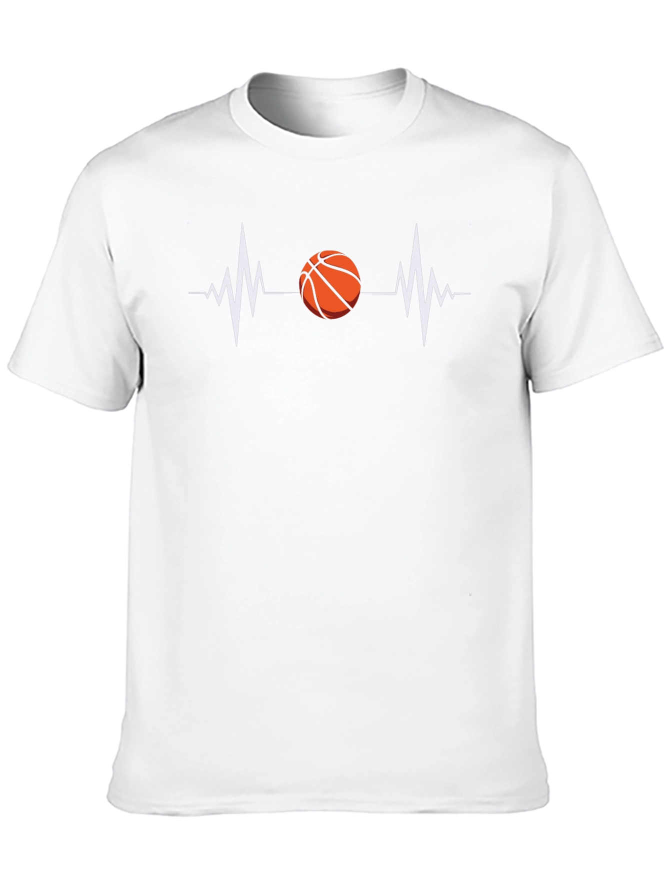 Basketball Heartbeat T-Shirt - Sporty Tee