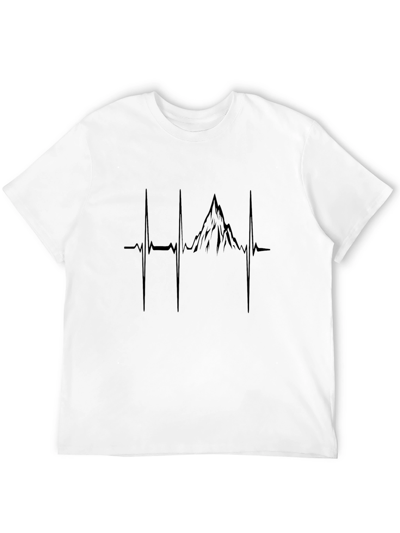 Mountain Heartbeat Graphic Tee - Black
