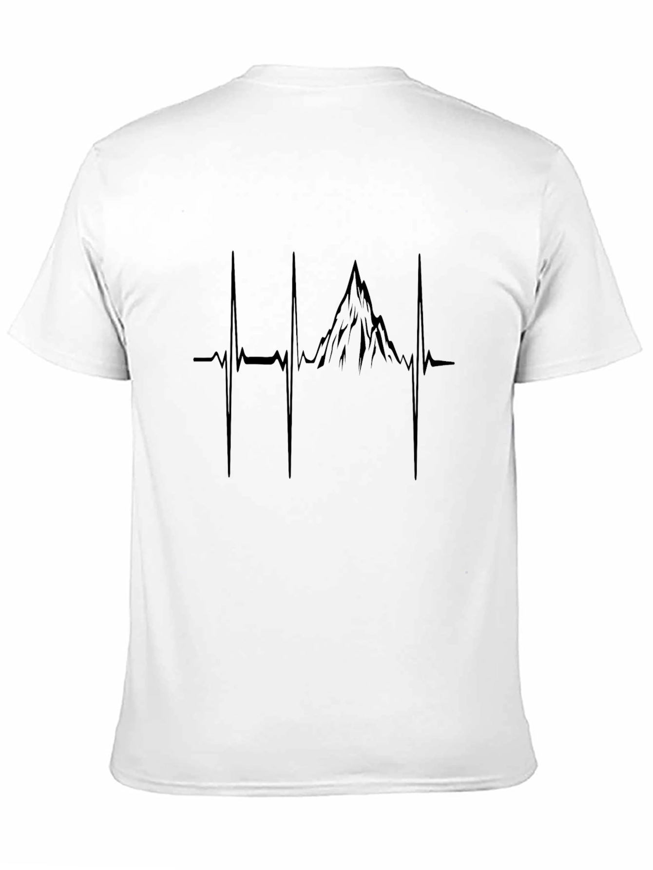 Mountain Heartbeat Graphic Tee - Black