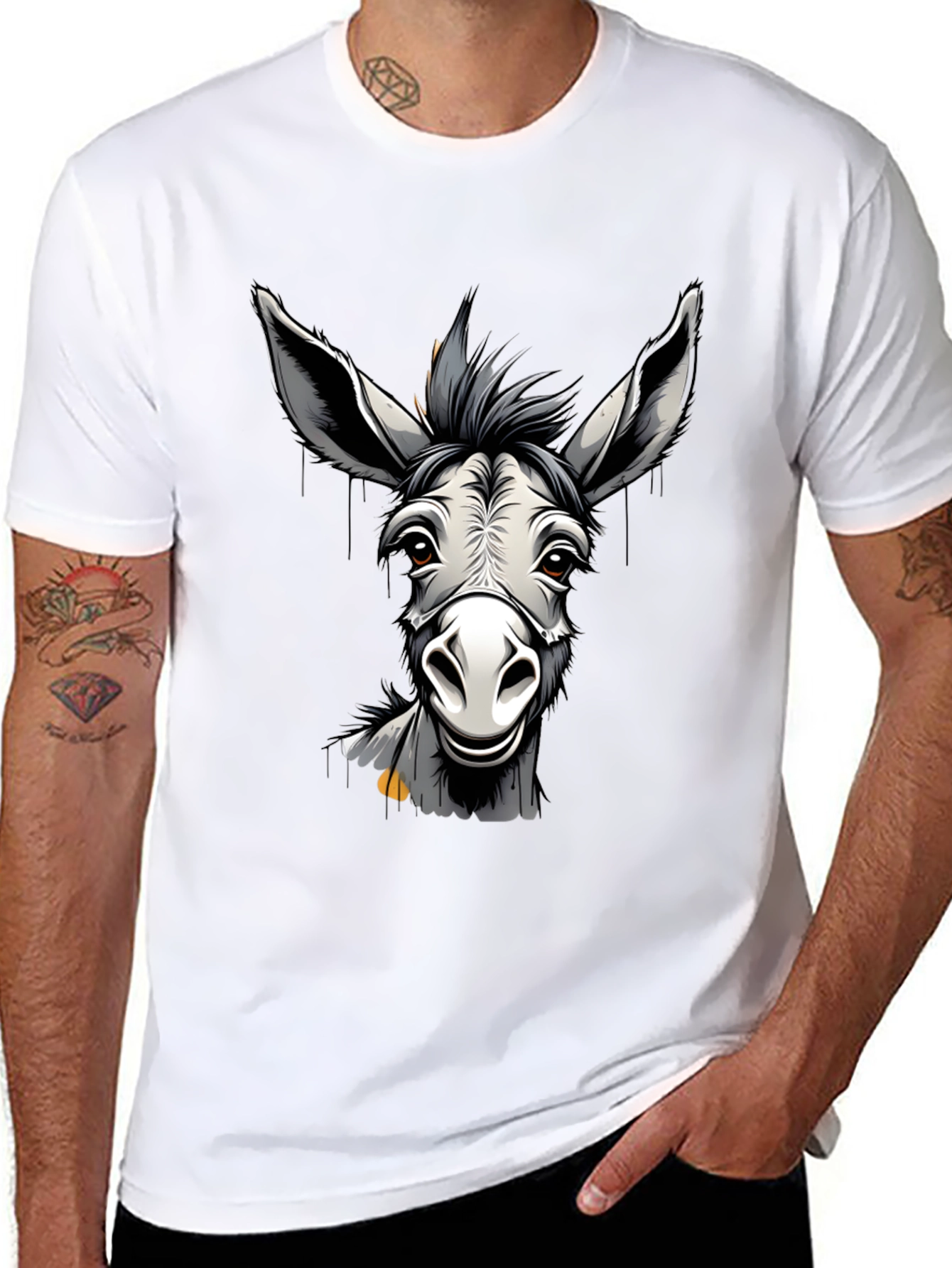 Funny Donkey Graphic T-Shirt