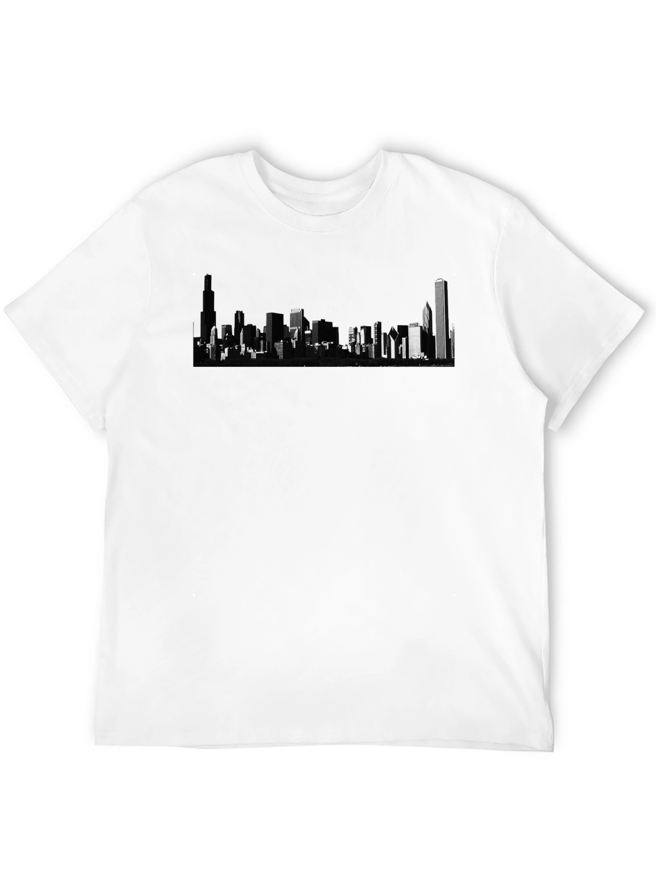 Cityscape Graphic Black T-Shirt