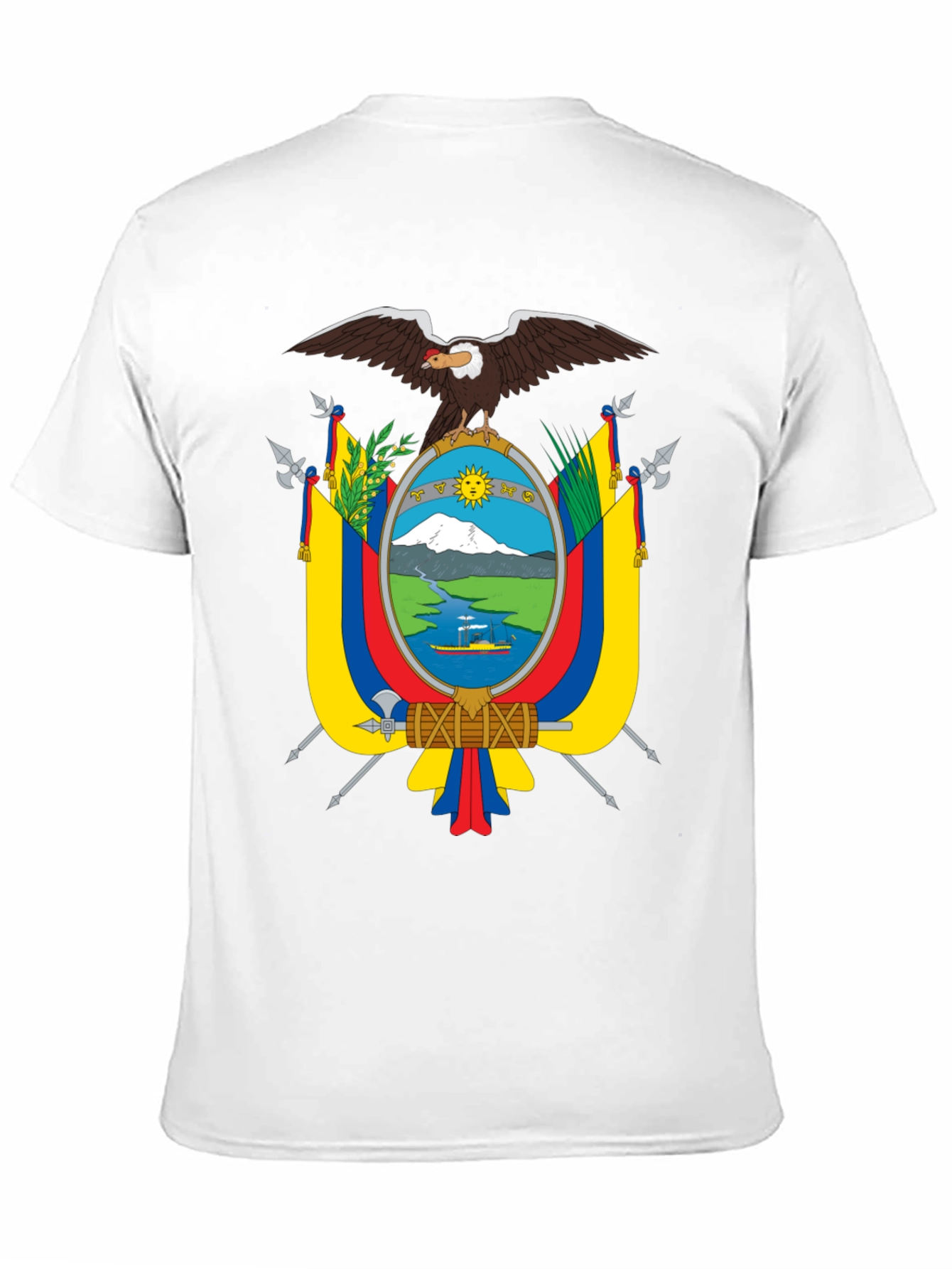 Ecuador Coat of Arms Black T-Shirt