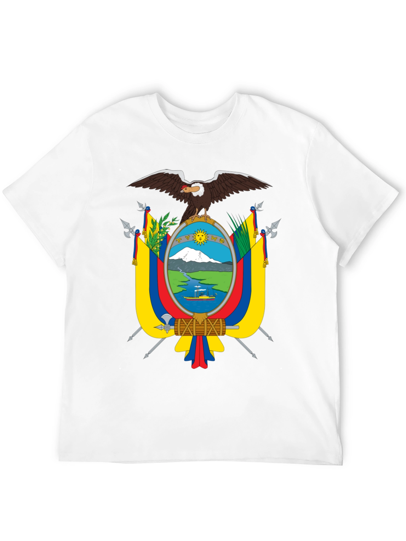 Ecuador Coat of Arms Black T-Shirt