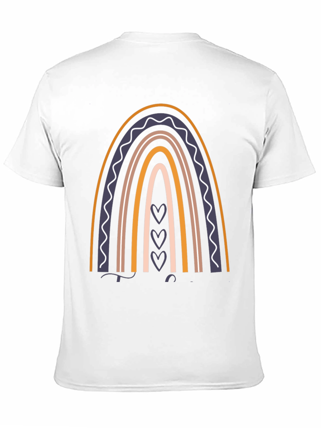 Boho Rainbow Heart Graphic Tee