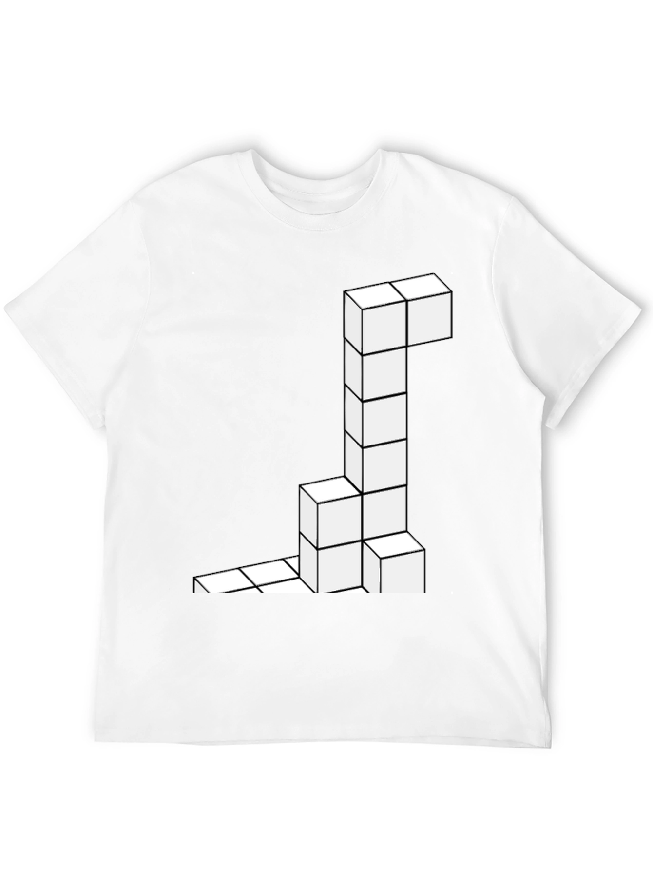 Tetris Block Tee - Geeky Geometric Style