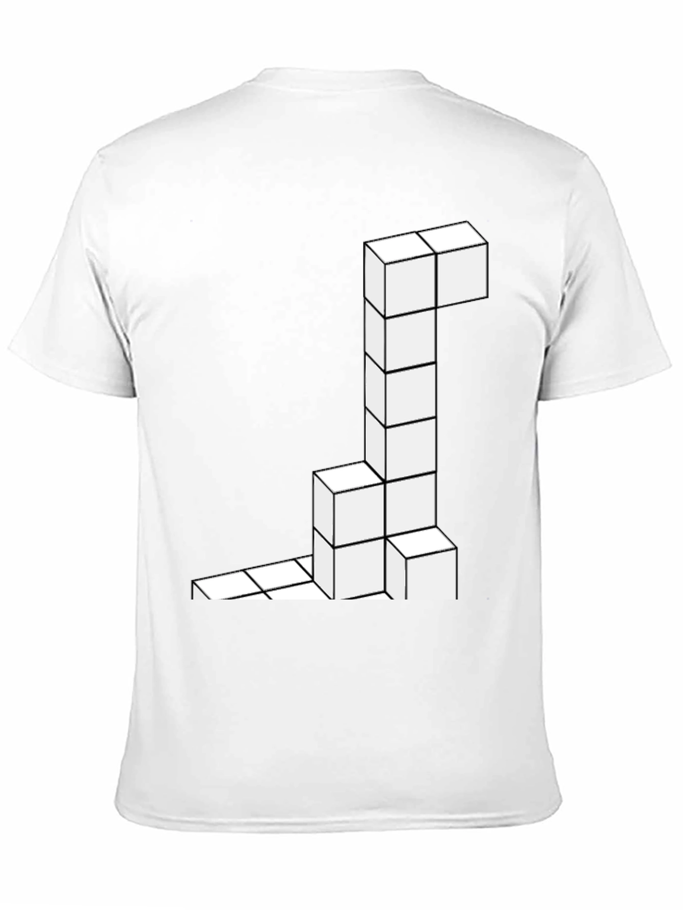 Tetris Block Tee - Geeky Geometric Style