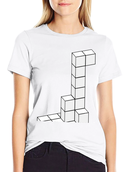 Tetris Block Tee - Geeky Geometric Style