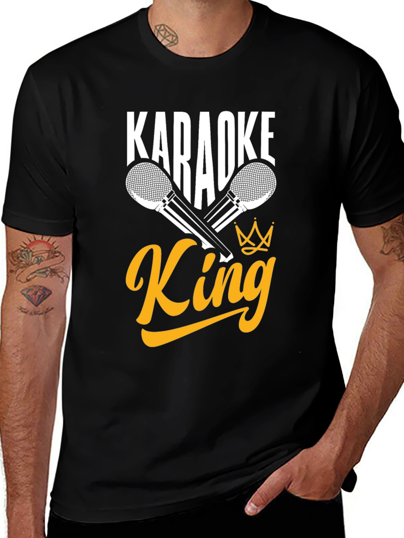 Karaoke King Graphic Tee - Sing Your Heart Out!