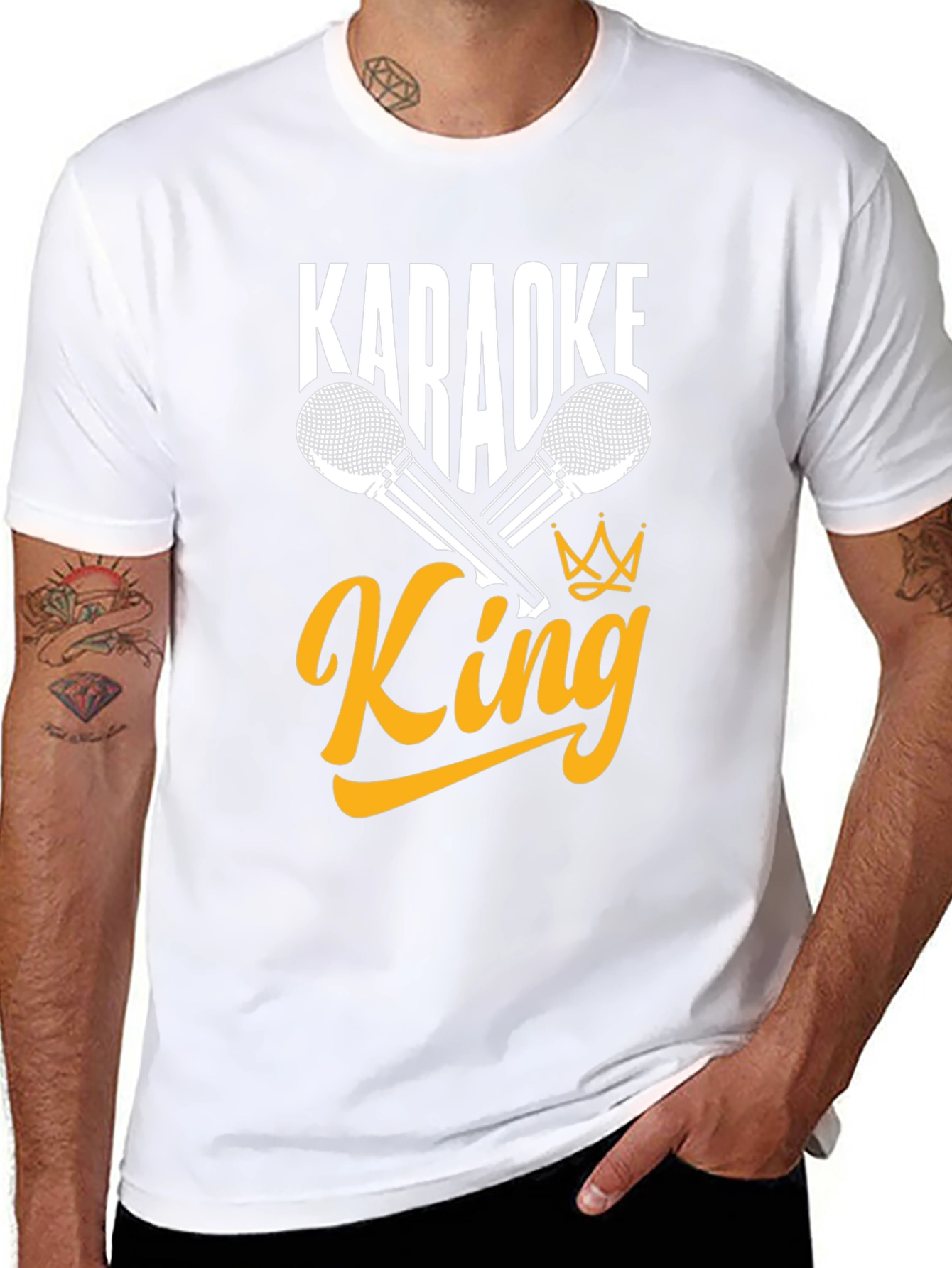 Karaoke King Graphic Tee - Sing Your Heart Out!