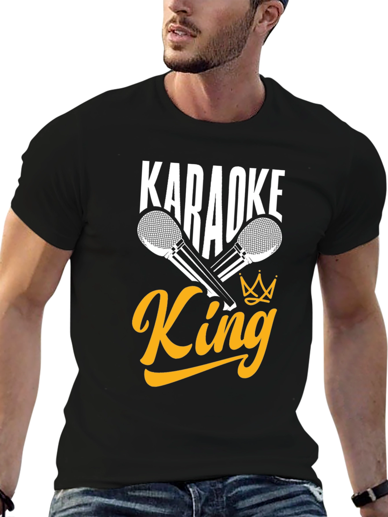 Karaoke King Graphic Tee - Sing Your Heart Out!