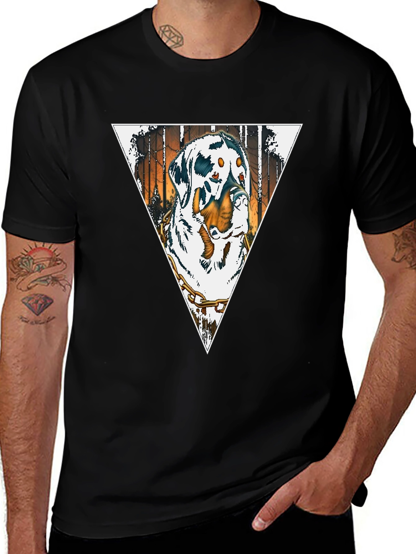 Rottweiler Triangle Graphic Tee