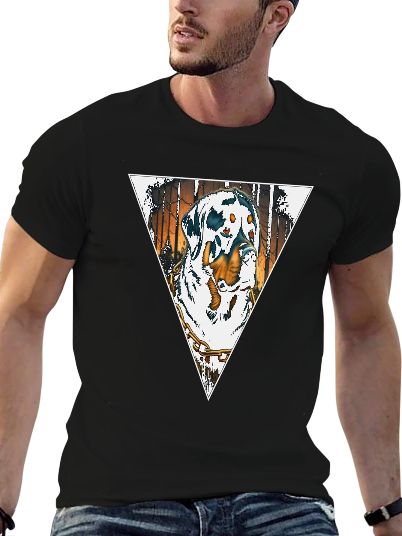 Rottweiler Triangle Graphic Tee