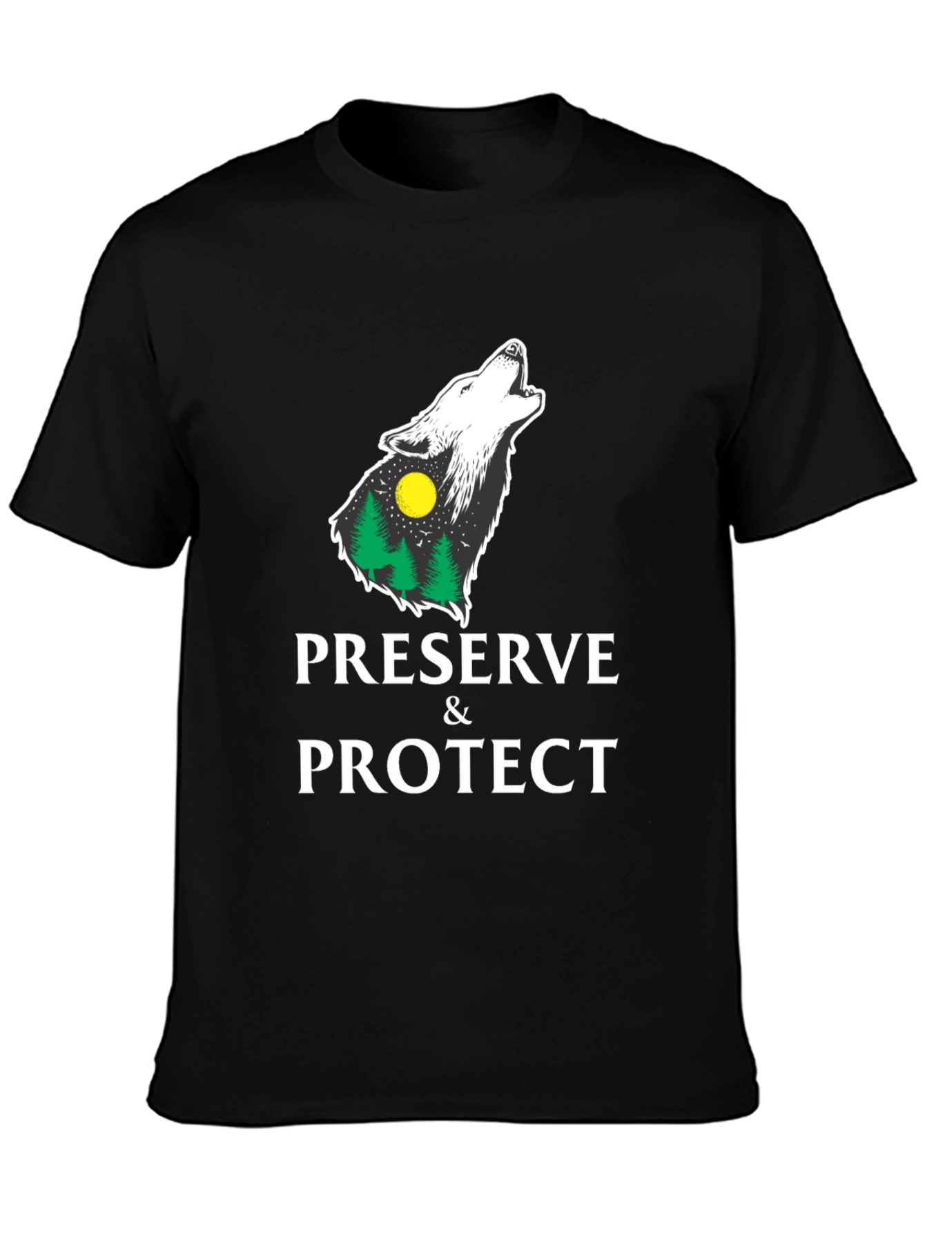 Preserve & Protect Wolf Graphic T-Shirt