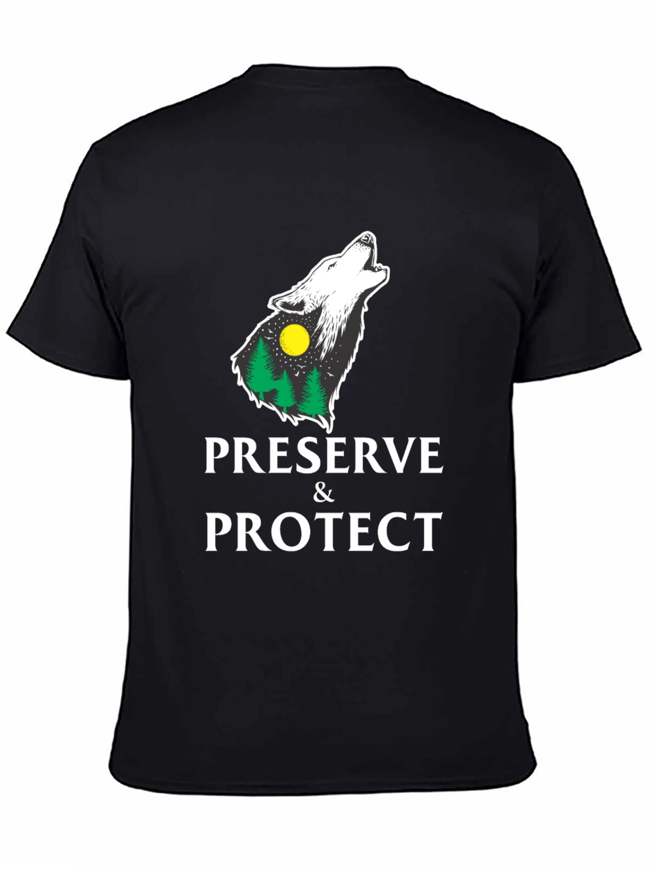 Preserve & Protect Wolf Graphic T-Shirt