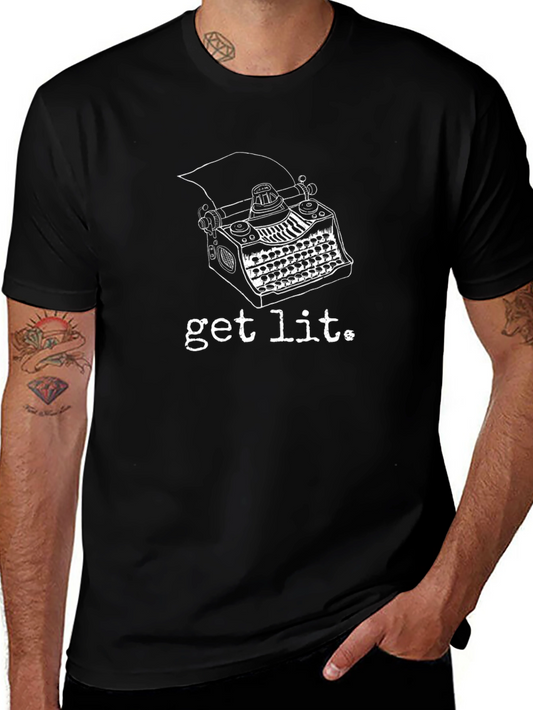 Get Lit Typewriter Graphic Tee