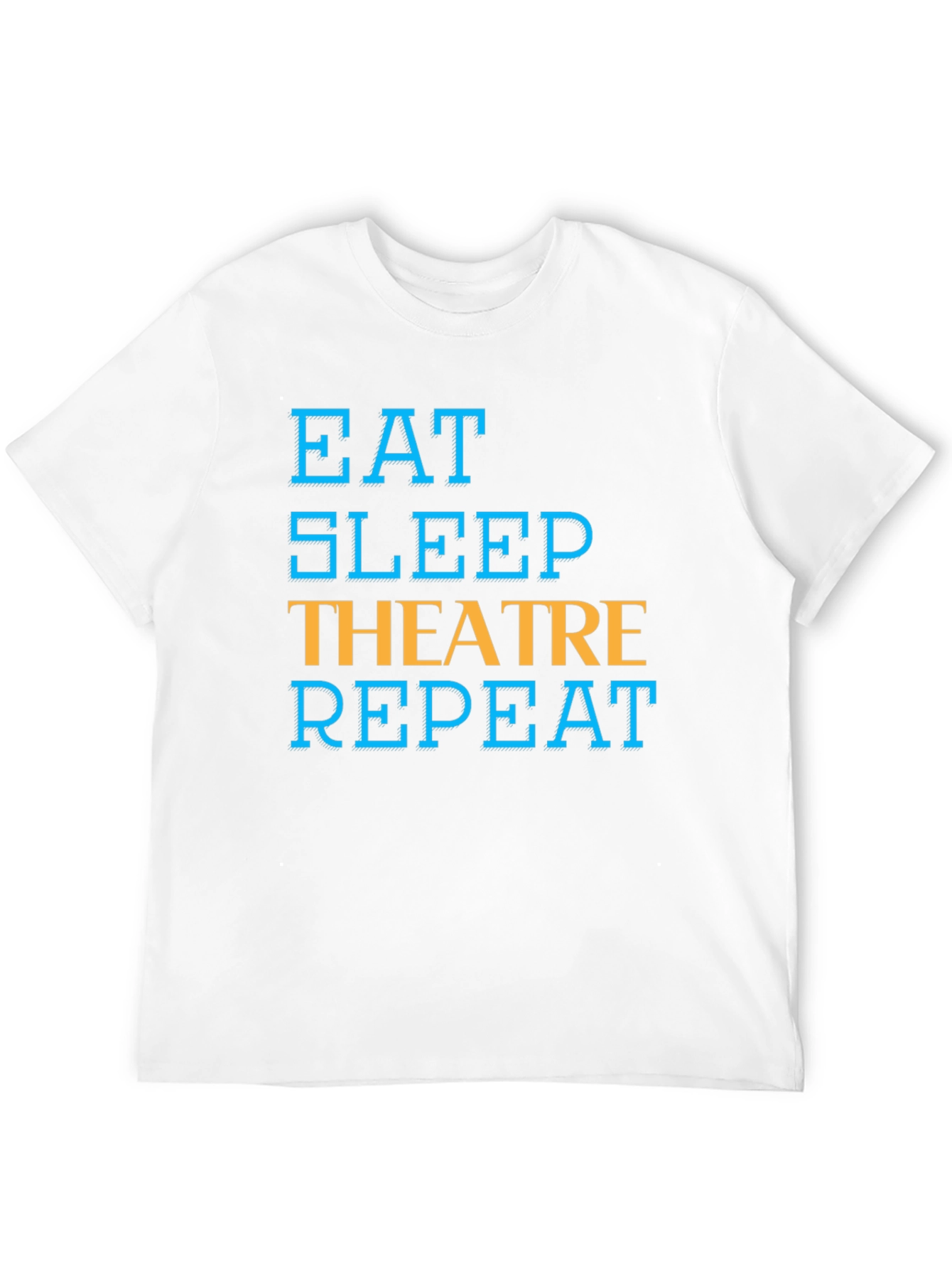 Eat Sleep Theatre Repeat T-Shirt - Black
