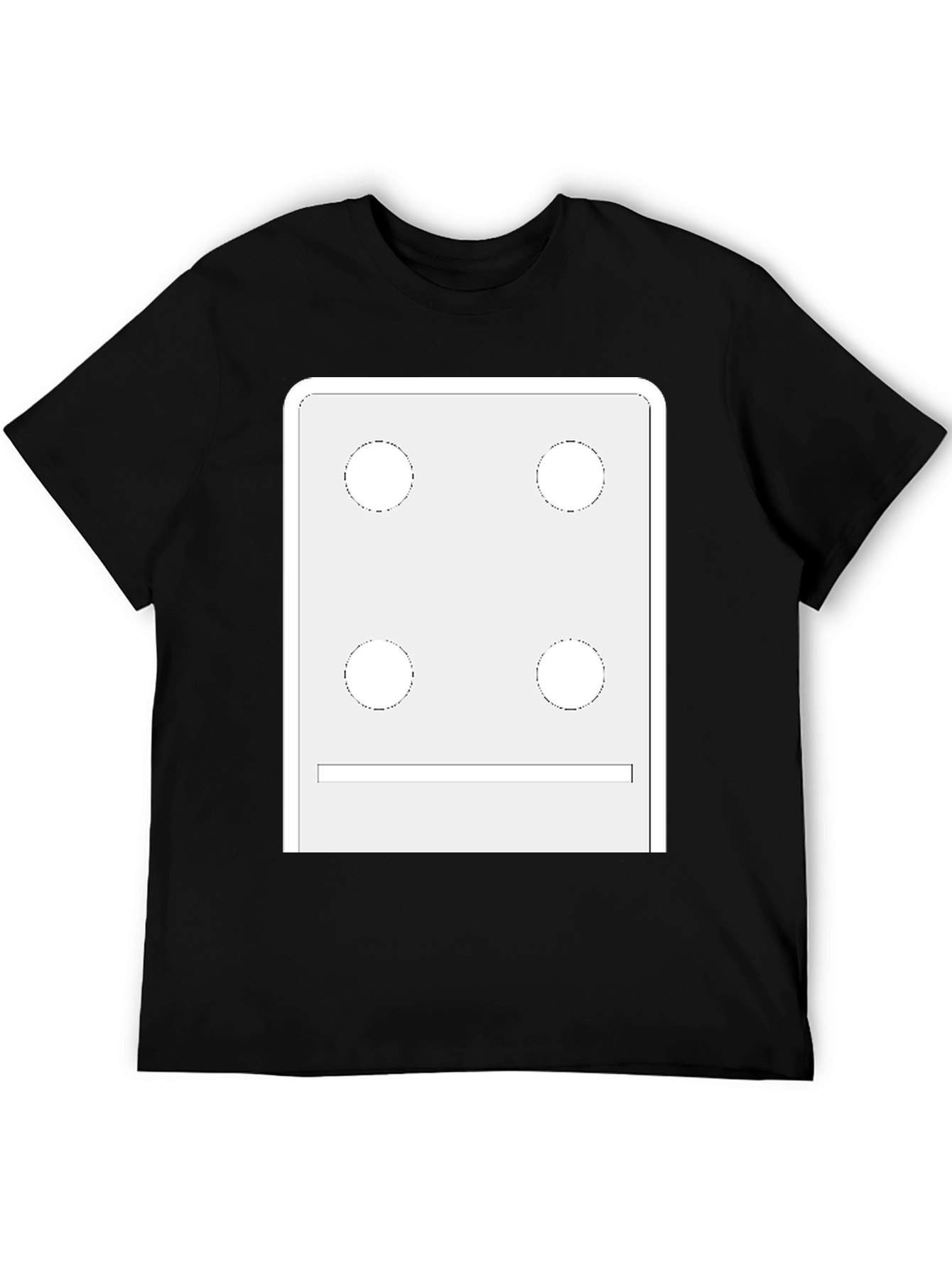 Dice Face Graphic Tee - Novelty T-Shirt