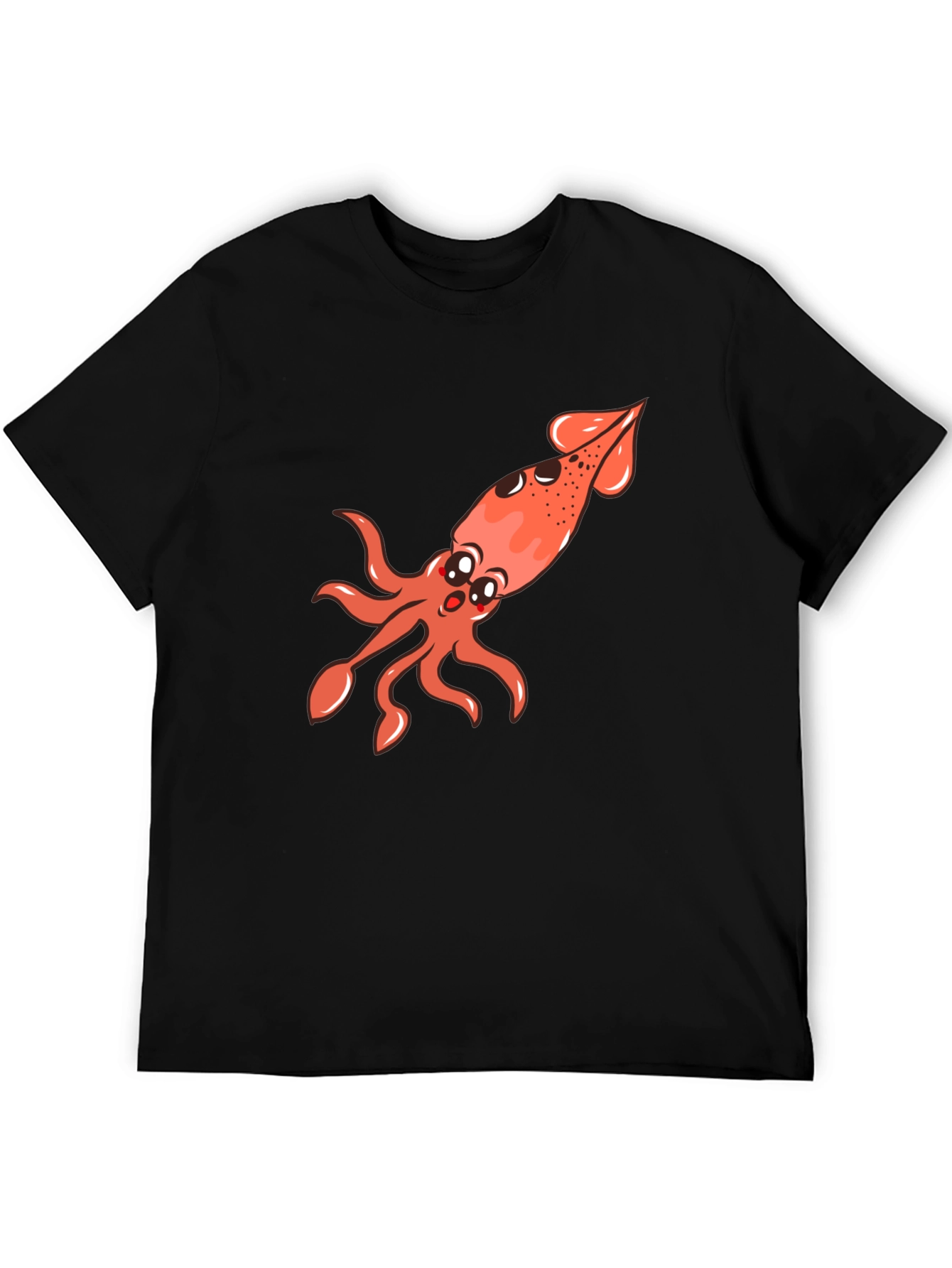 Squid Graphic Tee - Black Unisex T-Shirt