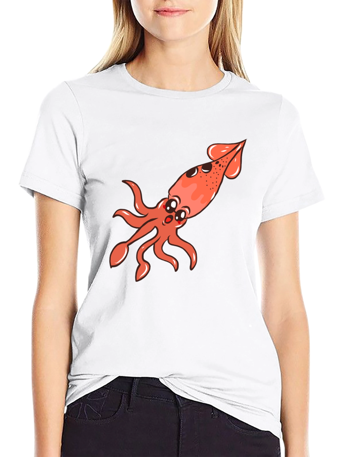 Squid Graphic Tee - Black Unisex T-Shirt