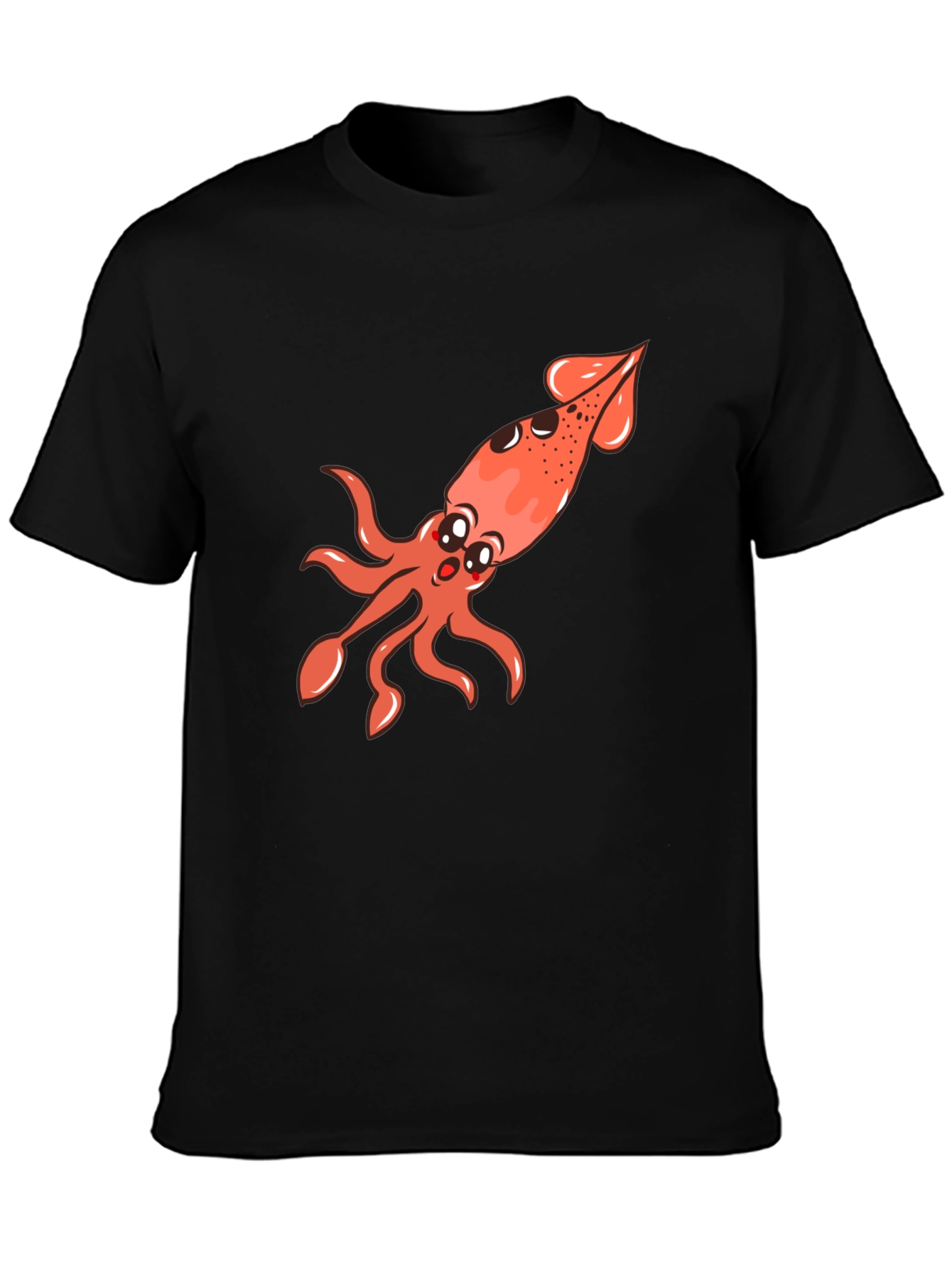 Squid Graphic Tee - Black Unisex T-Shirt