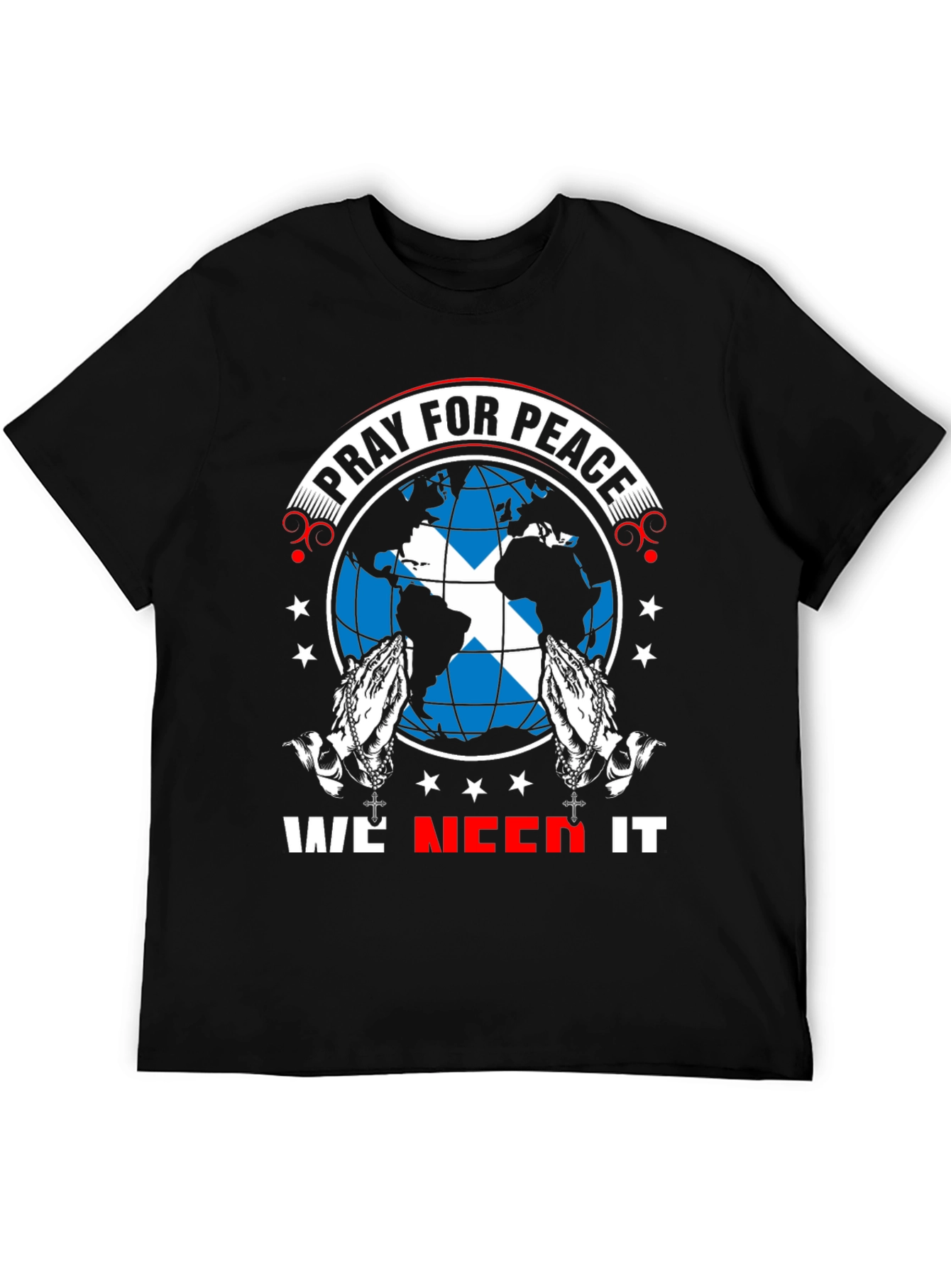 Pray for Peace T-Shirt - World Design