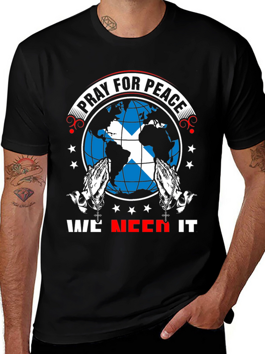 Pray for Peace T-Shirt - World Design