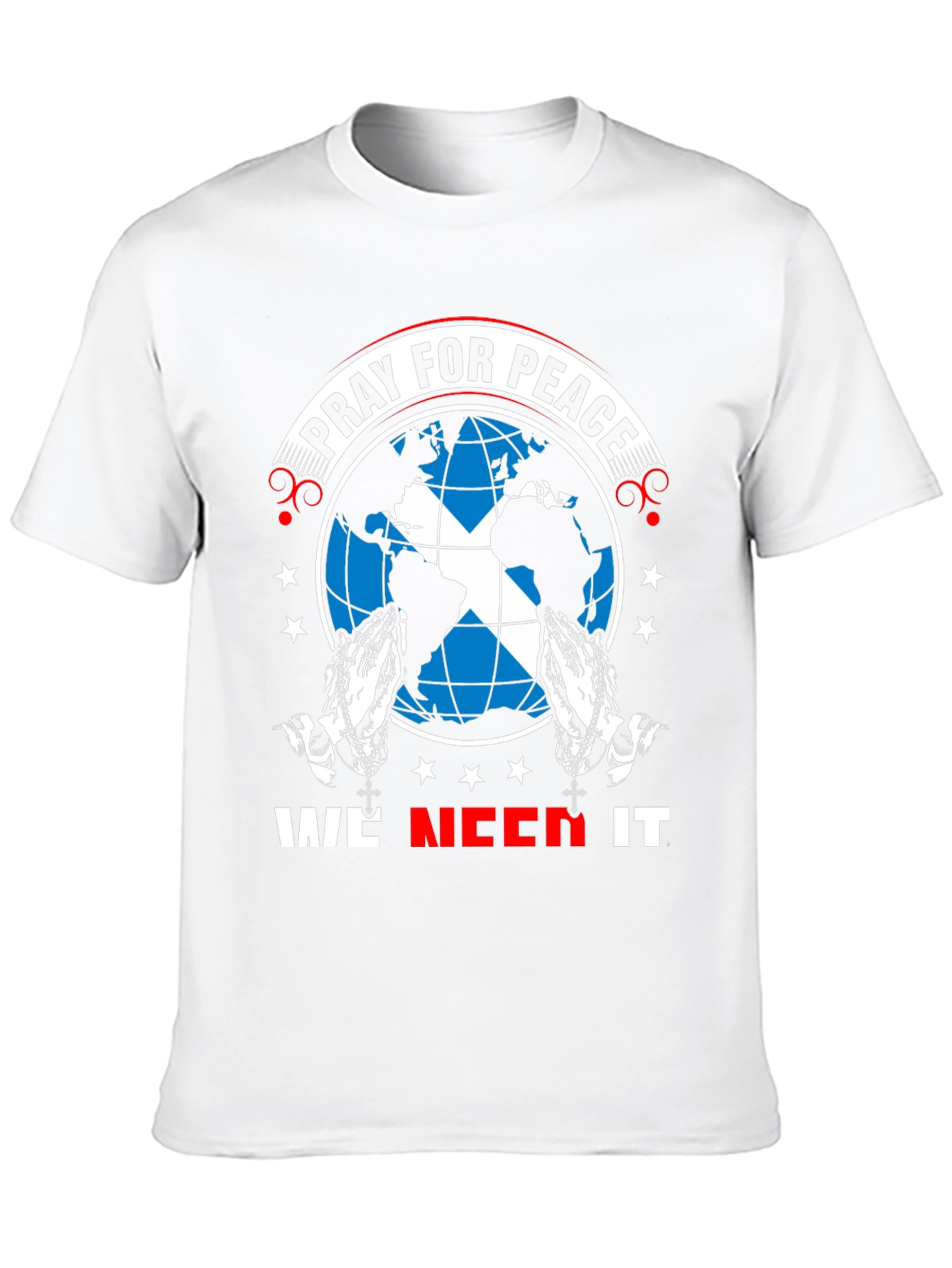 Pray for Peace T-Shirt - World Design