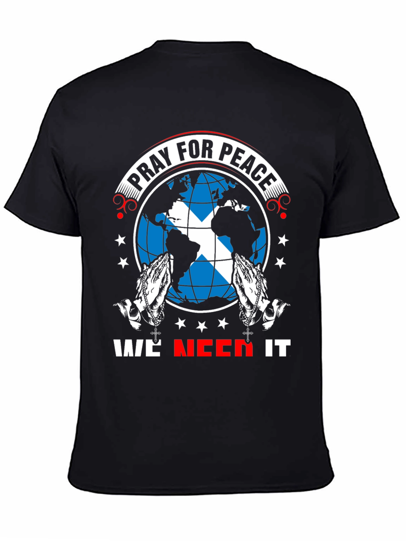 Pray for Peace T-Shirt - World Design