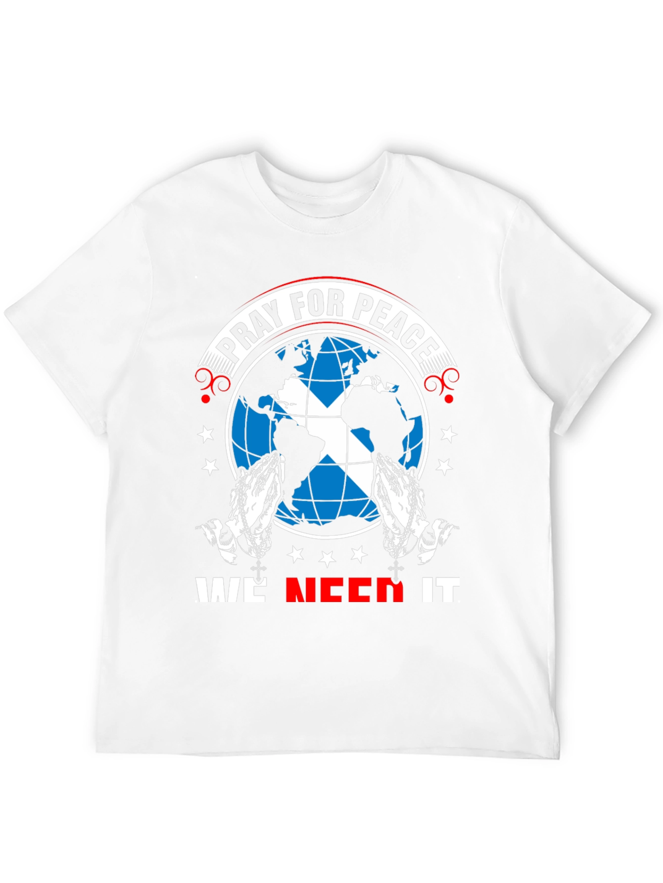 Pray for Peace T-Shirt - World Design