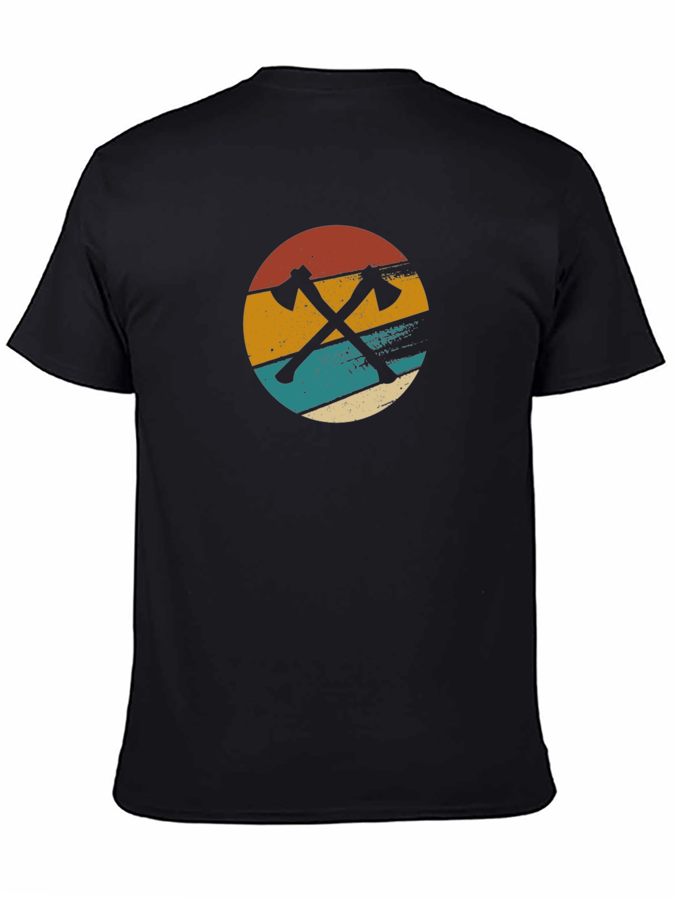 Retro Axe Graphic T-Shirt - Lumberjack Style