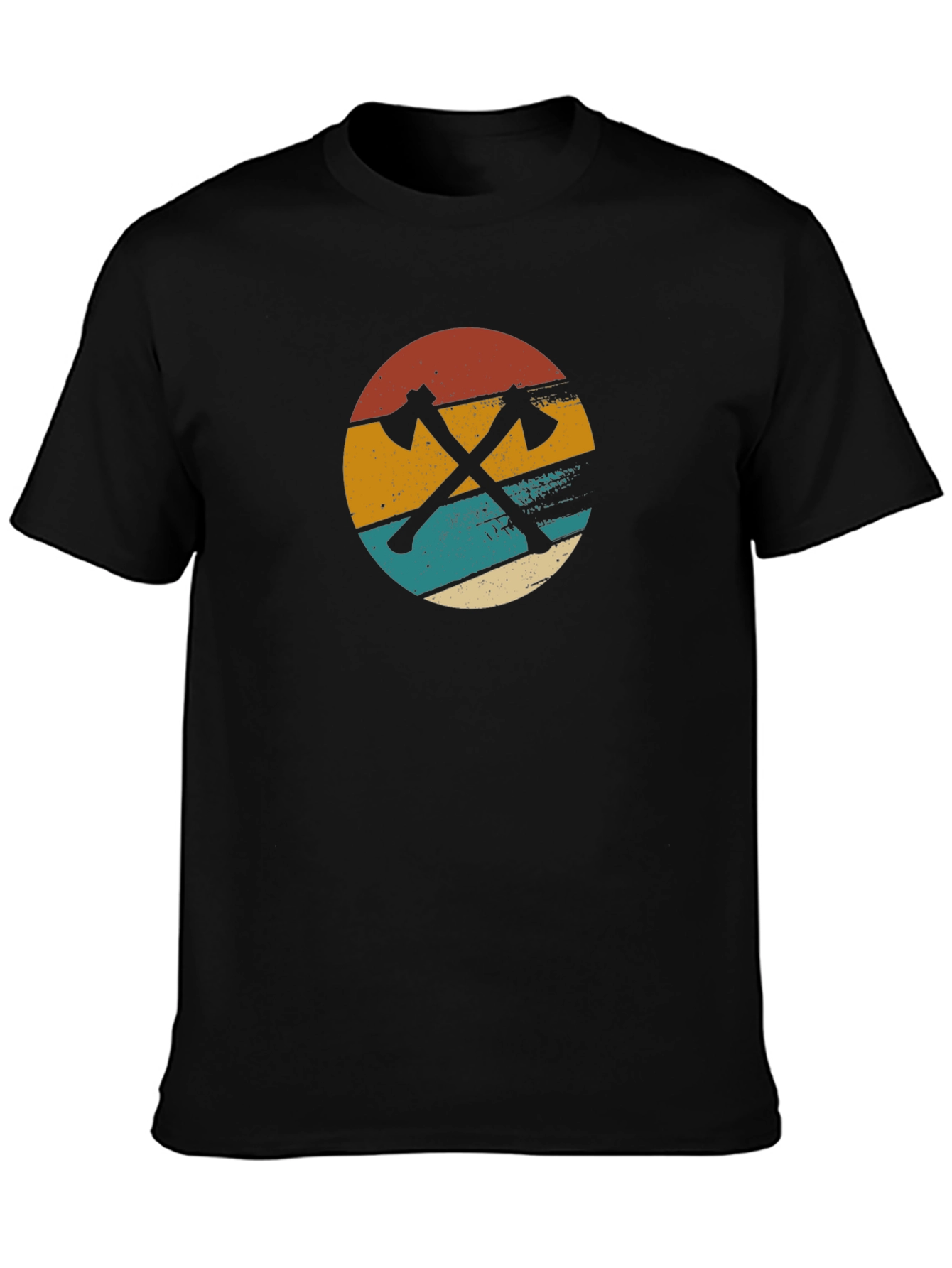 Retro Axe Graphic T-Shirt - Lumberjack Style