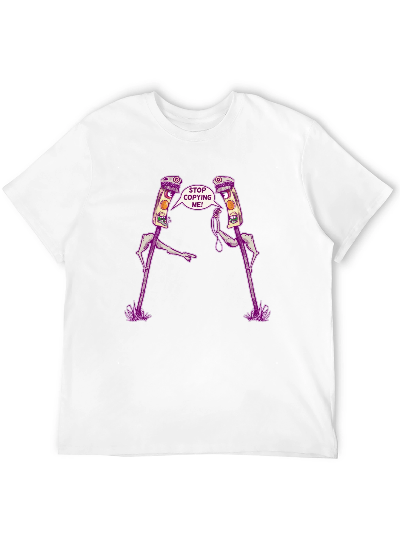 Stop Copying Me! Graphic Tee - Unique T-Shirt