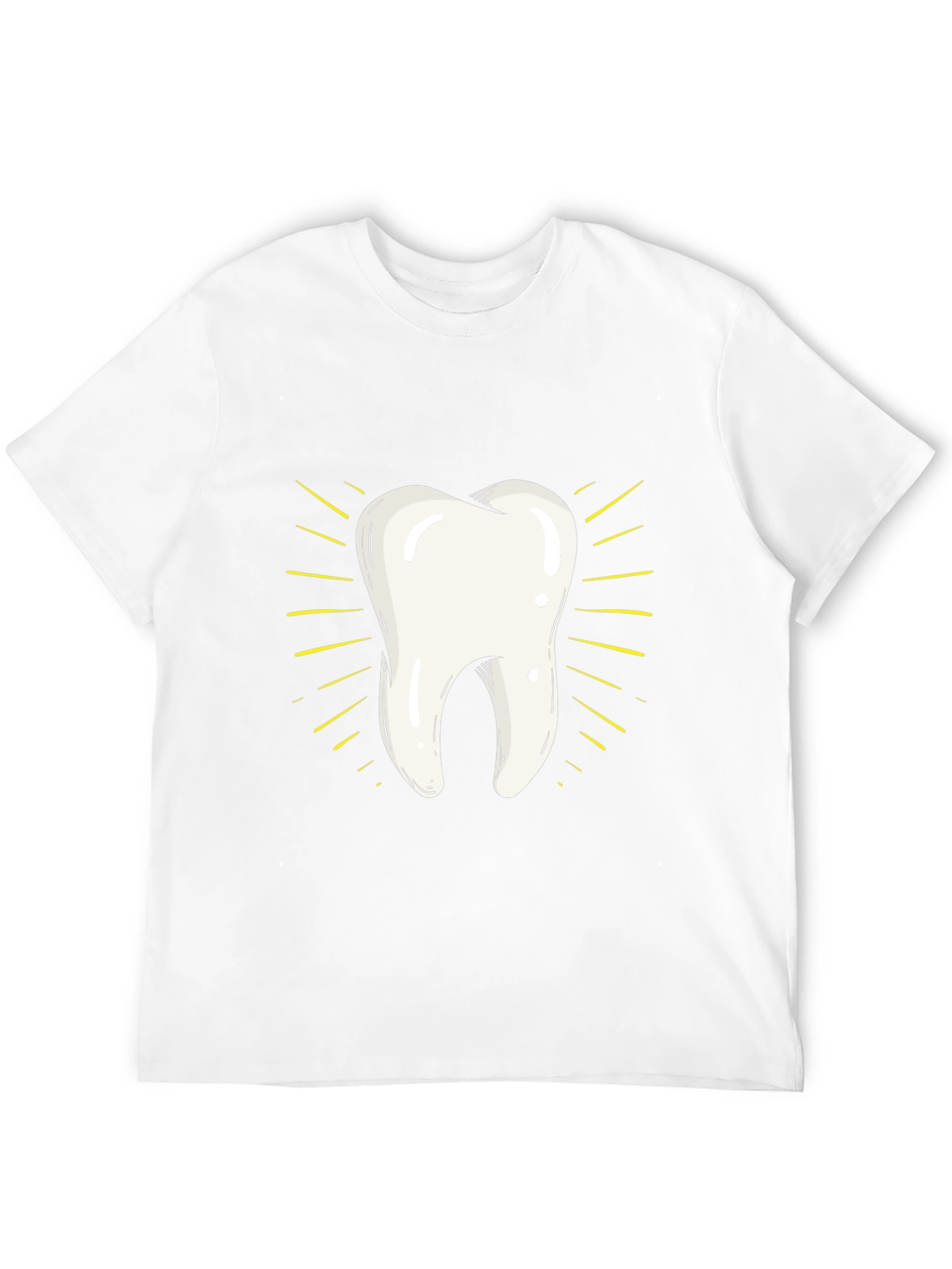 Tooth Graphic Tee - Black Cotton Comfort