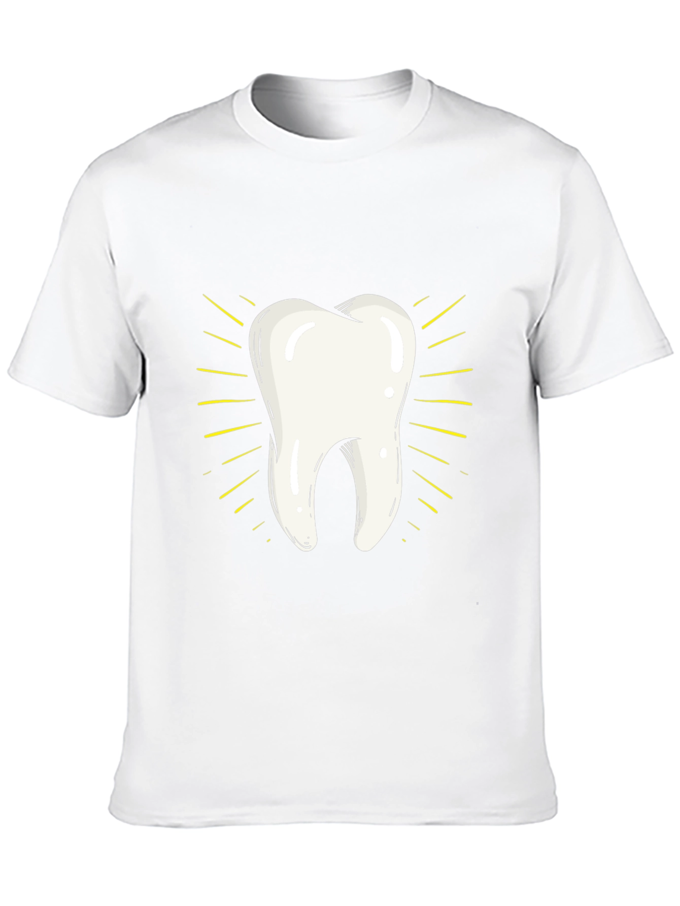 Tooth Graphic Tee - Black Cotton Comfort