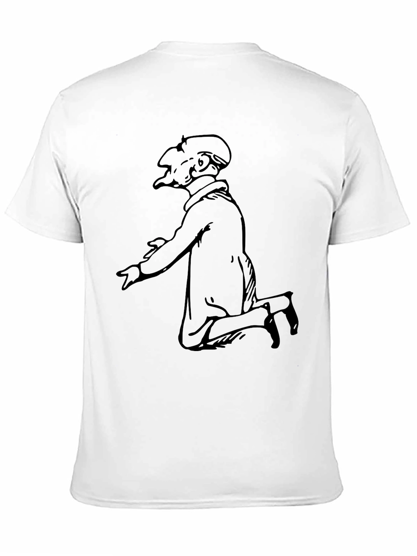 Unique Character Graphic Black T-Shirt