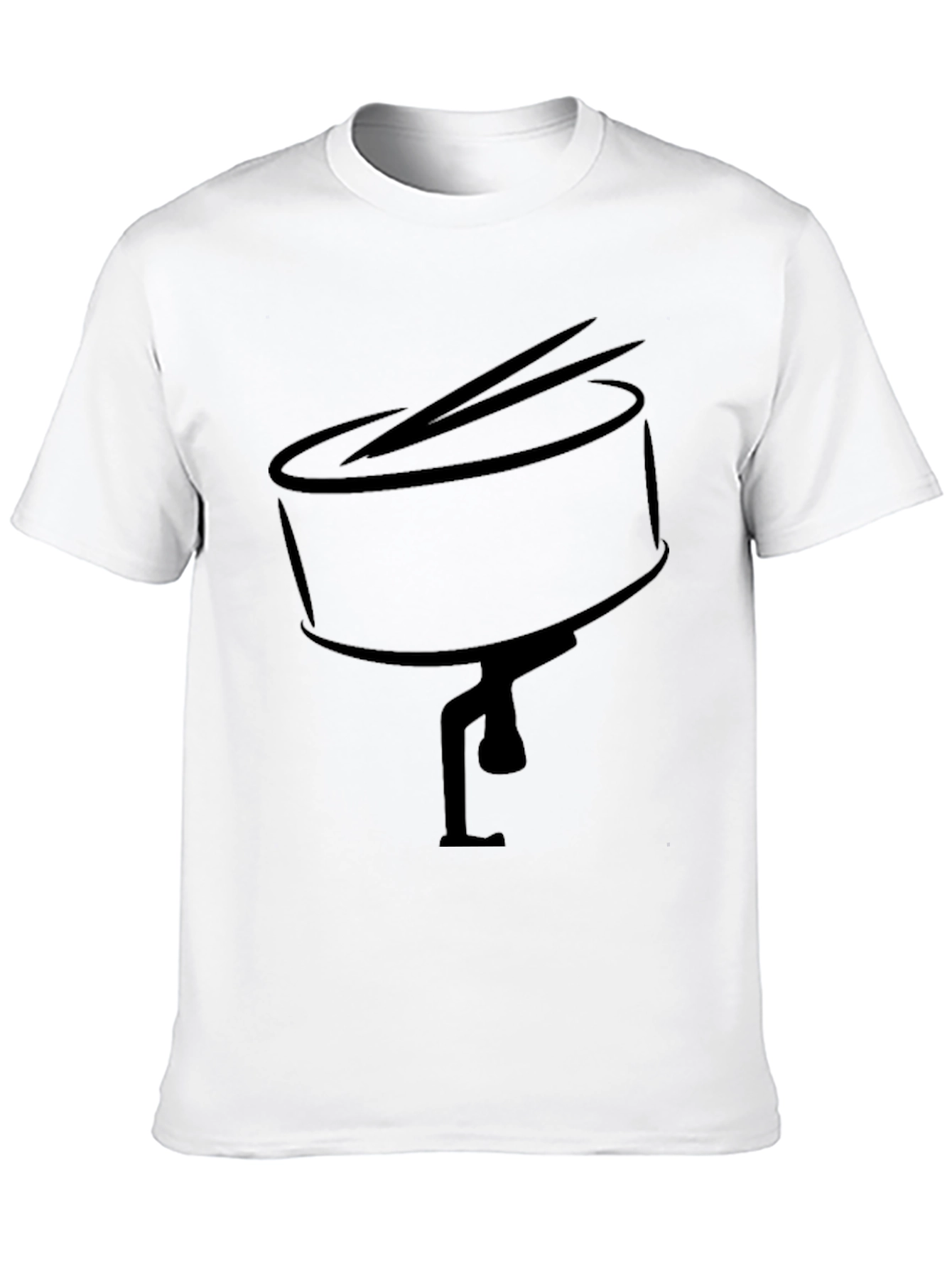 Drum Kit Graphic Tee - Musician Style T-Shirt