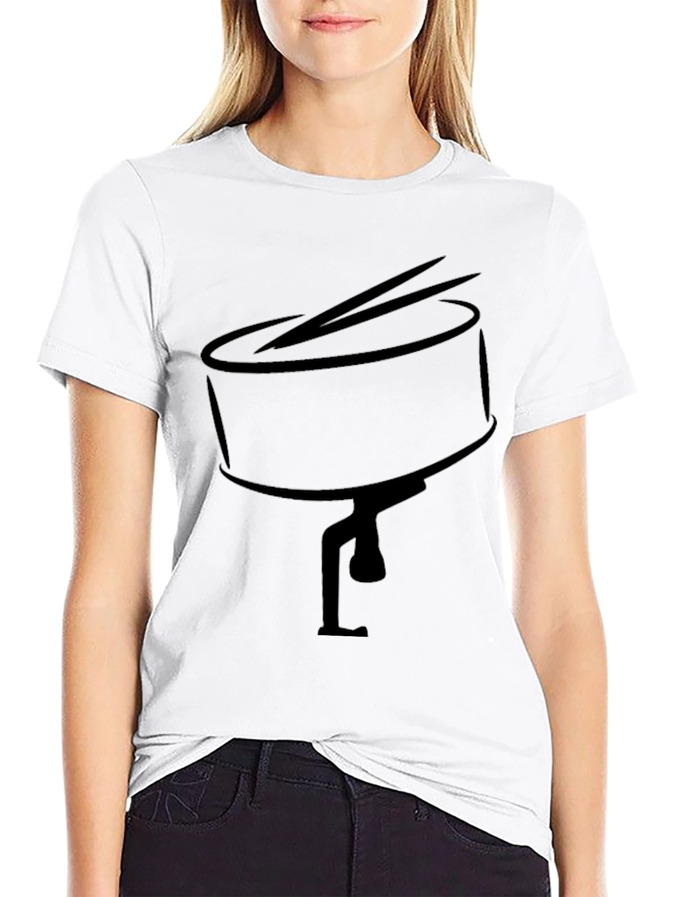 Drum Kit Graphic Tee - Musician Style T-Shirt