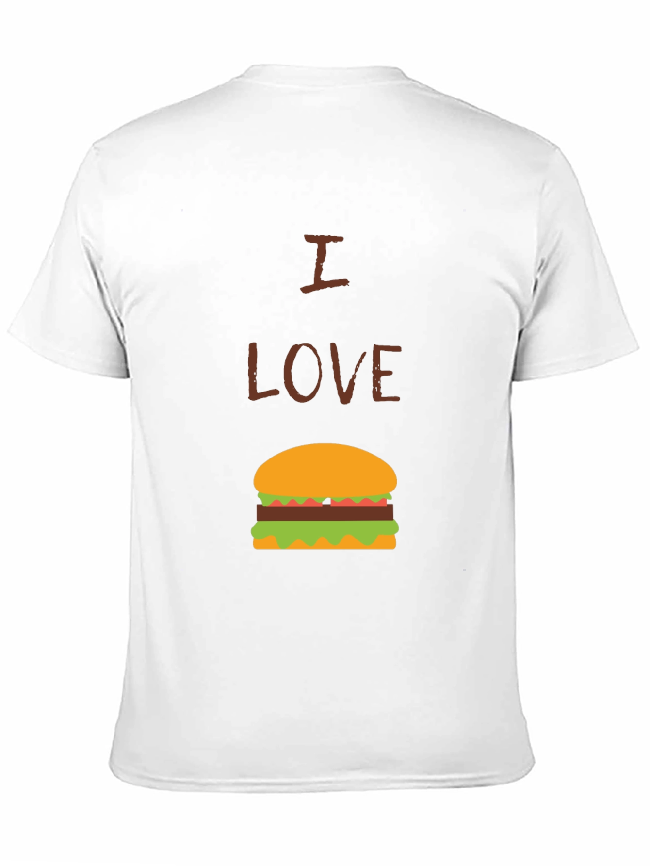 I Love Burgers Graphic Tee - Casual Black T-Shirt